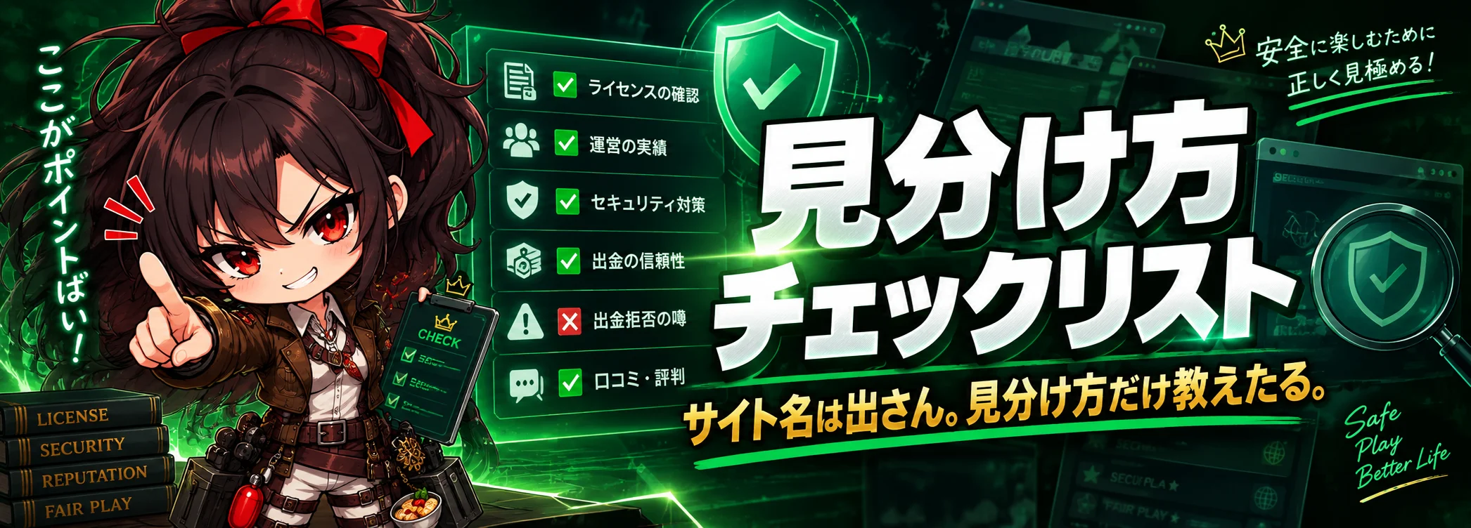 信頼サイトの見分け方チェックリスト｜カジ姐さん